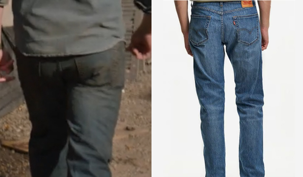 The denim shirt worn by Joel Miller (Pedro Pascal) in the series The Last  of Us (Season 1 Episode 1)